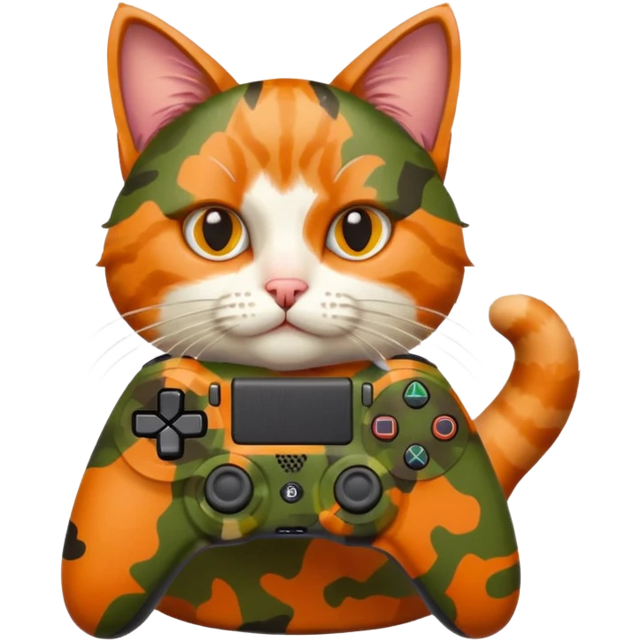 cat homme-avec-manette-ps4-camouflage emoji