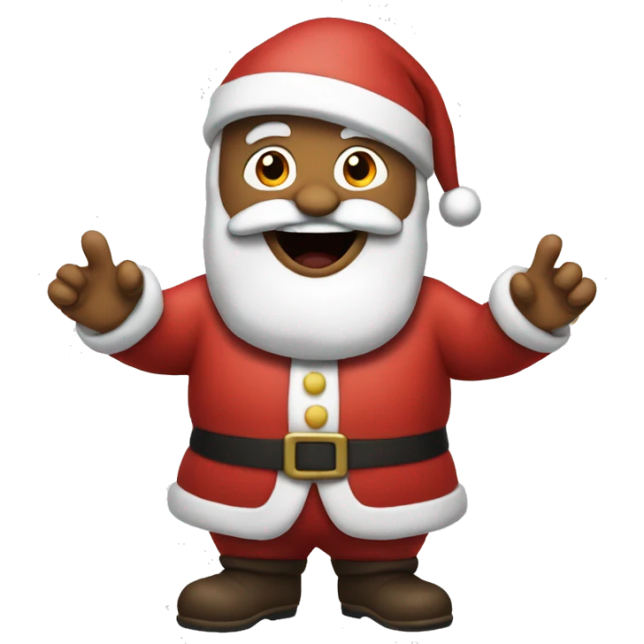 santa saying ho emoji