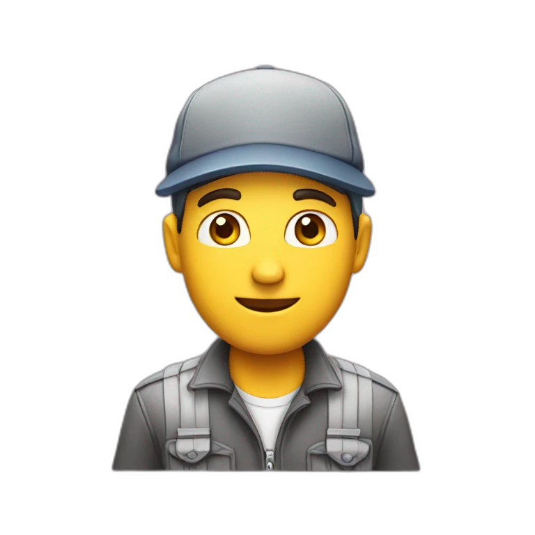 Homme avec casquette emoji