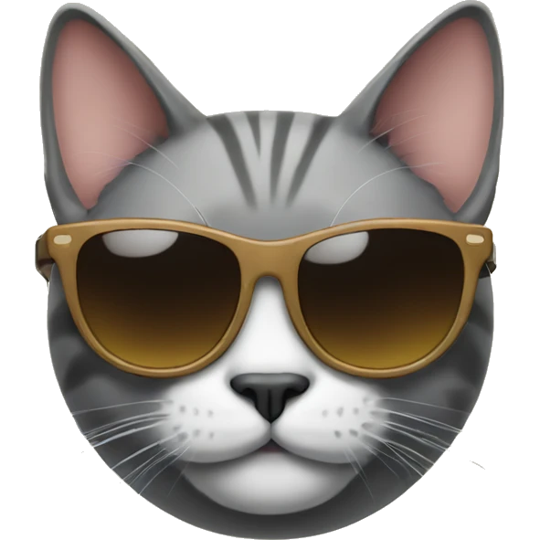 Cat with sunglasses emoji