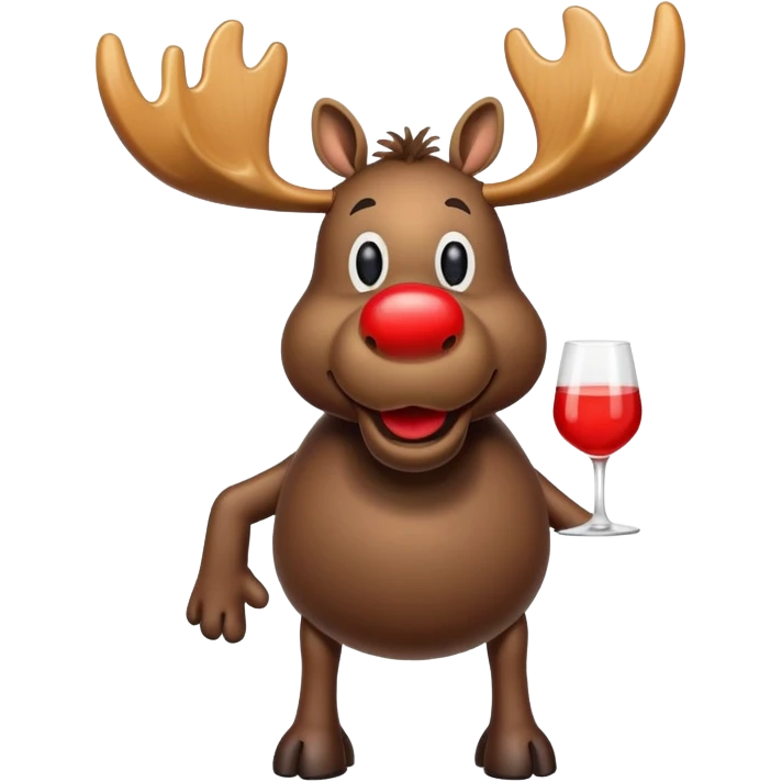 Tipsy moose emoji