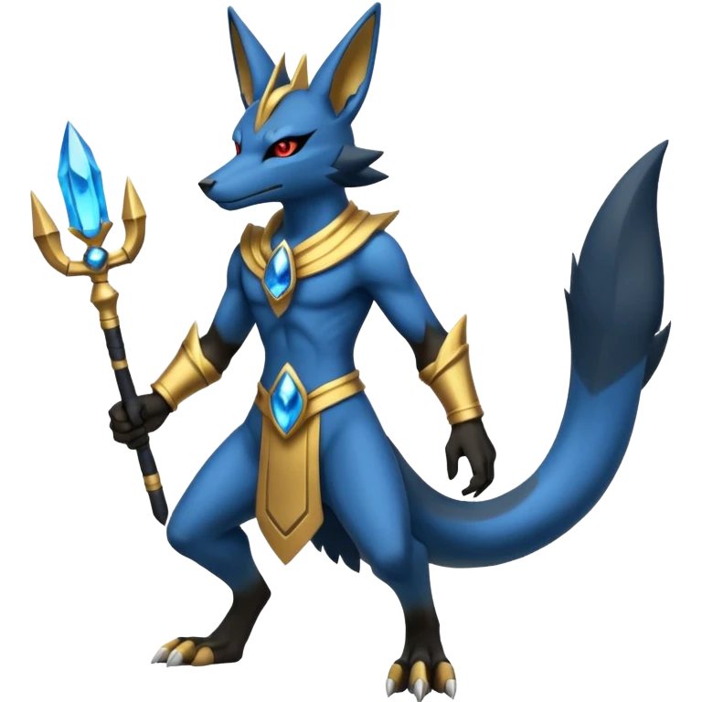 Zoroark-Anubis-Lucario-fusion (full body) emoji