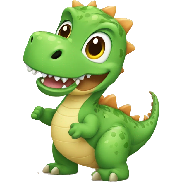 dinosaurio bebe sonriendo  emoji