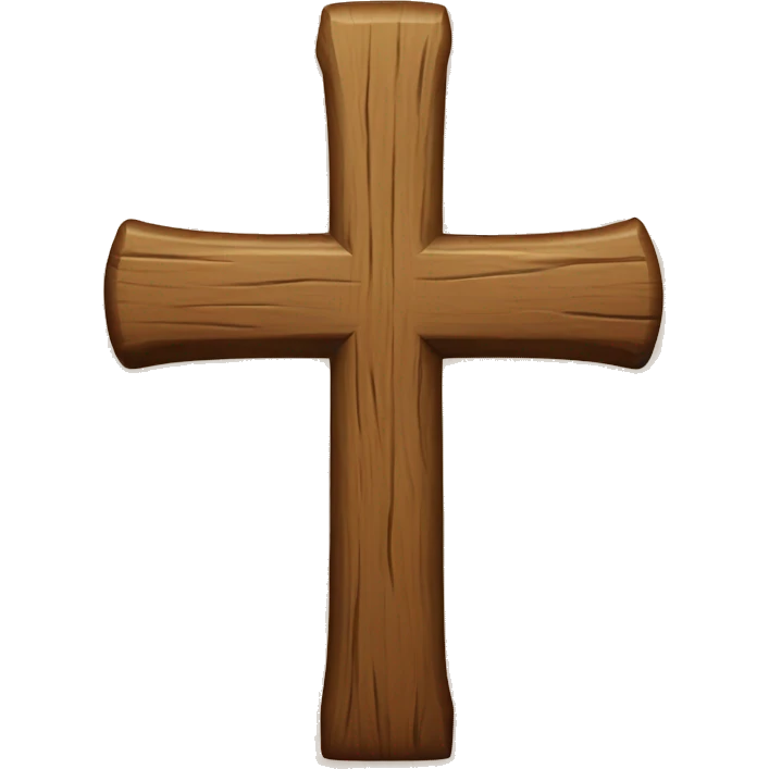 Wooden cross emoji