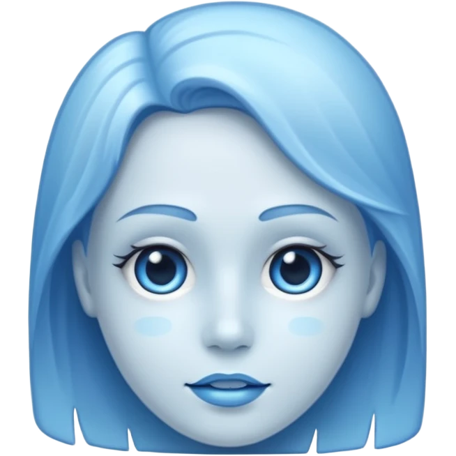 Glitter Blue Panthom Cute emoji