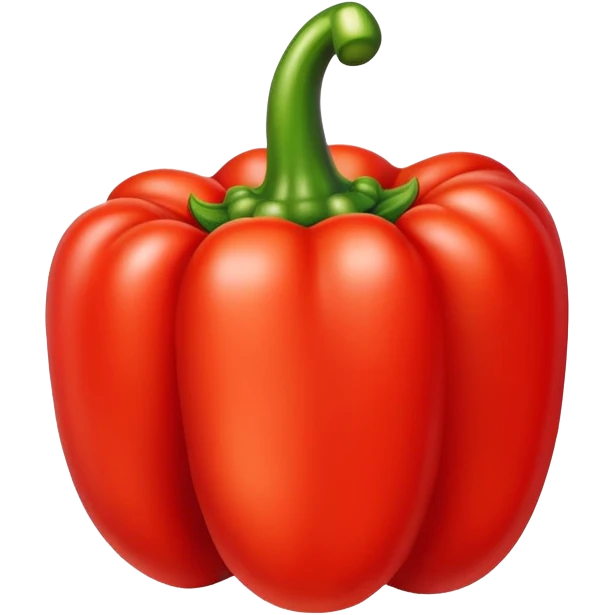 bright red bell pepper emoji