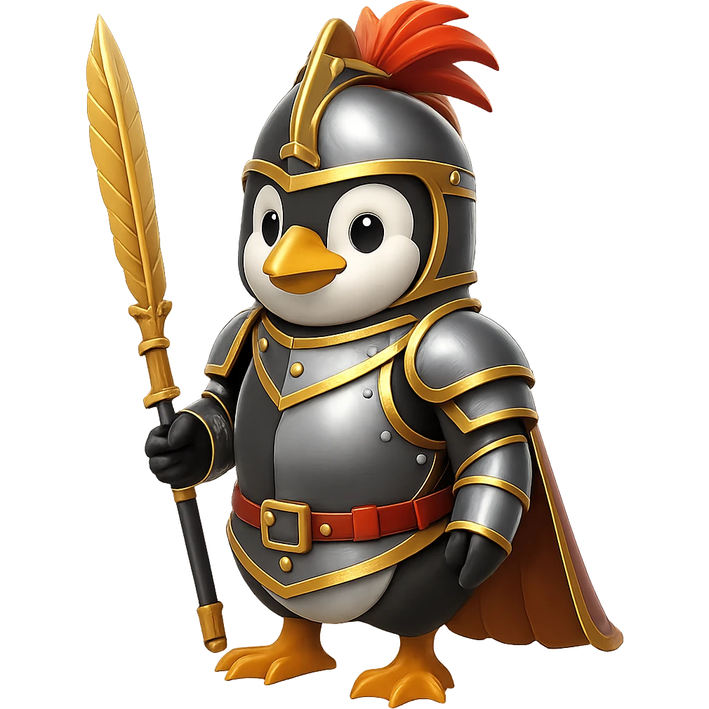 Add gold accents to the knight armor, keep the background transparent. Maintain the original style and details of the knight armor while enhancing it with elegant gold accents. emoji