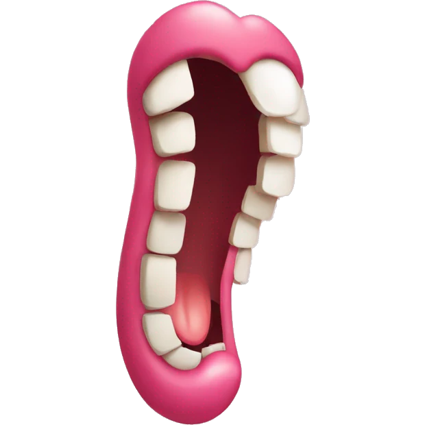 Emoji with enormous tongue emoji