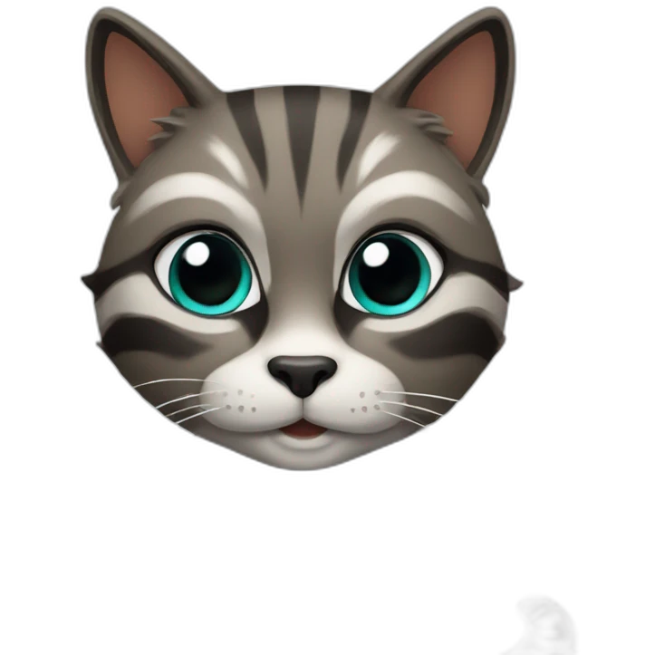 cat with a raccoon emoji
