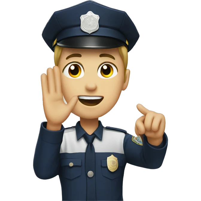 Police salute emoji