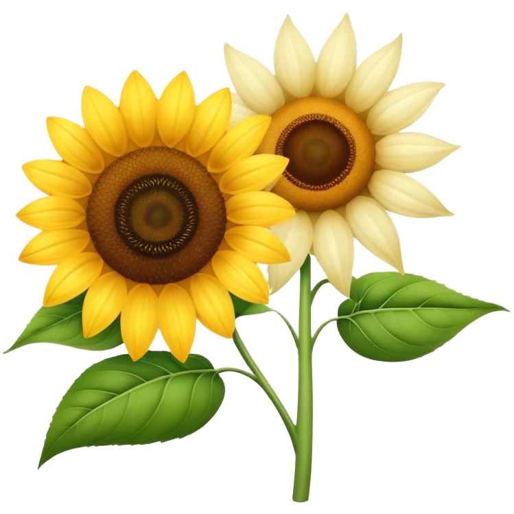 vanilla flower and sunflower emoji