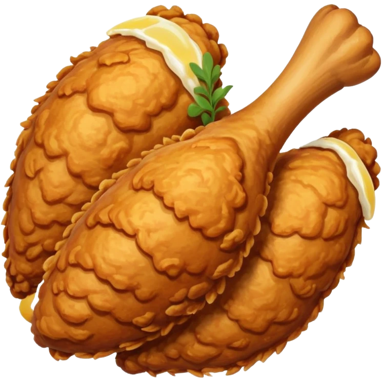 Fried chicken emoji