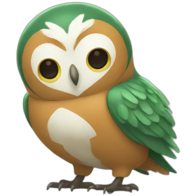 Rowlet and ariados emoji