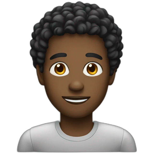 a black guy emoji