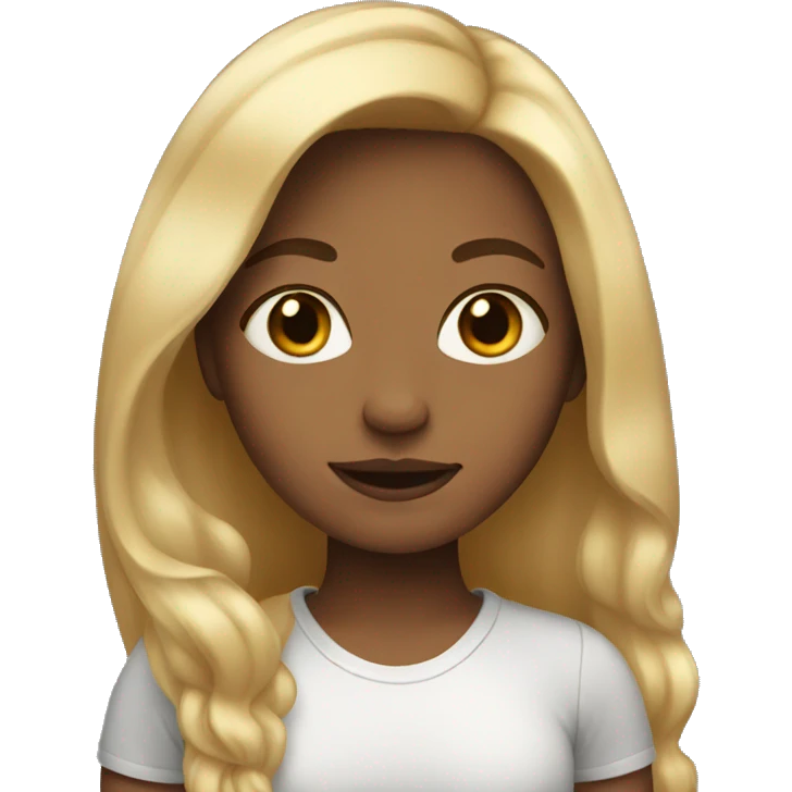 girl with light hair emoji