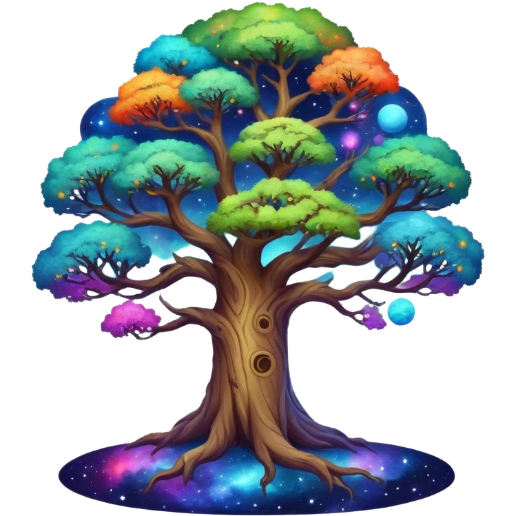 World tree in space emoji
