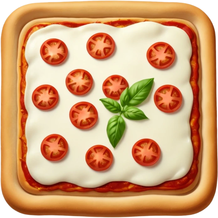 Pizza carre no meat emoji