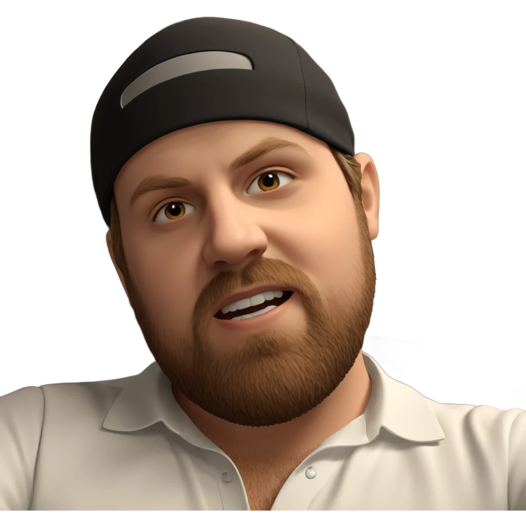 bearded boy in white shirt emoji