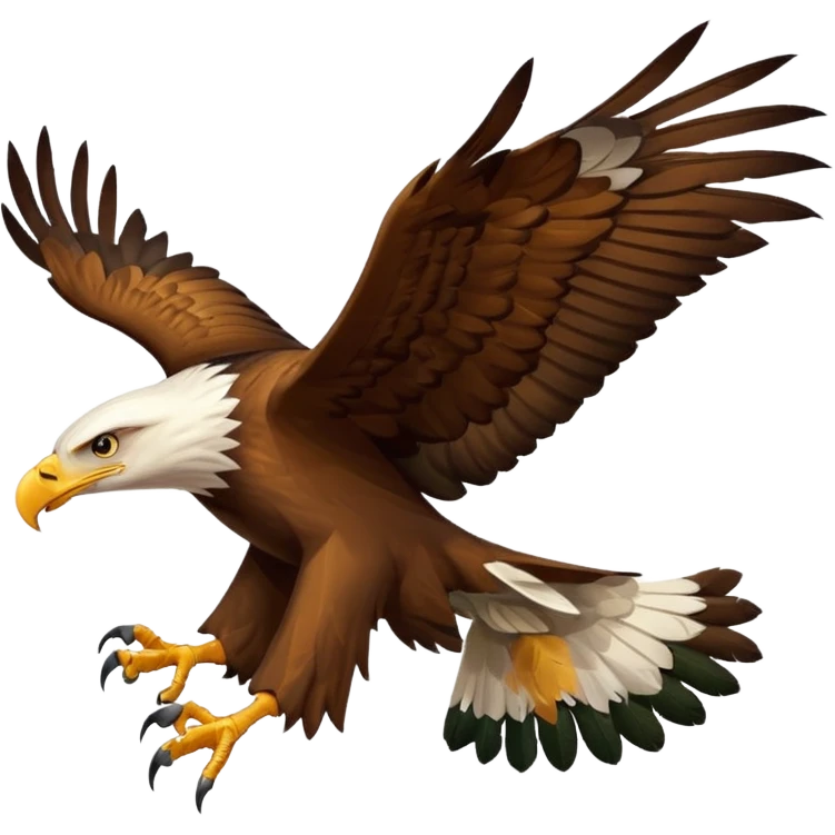 text message with photo of an eagle emoji