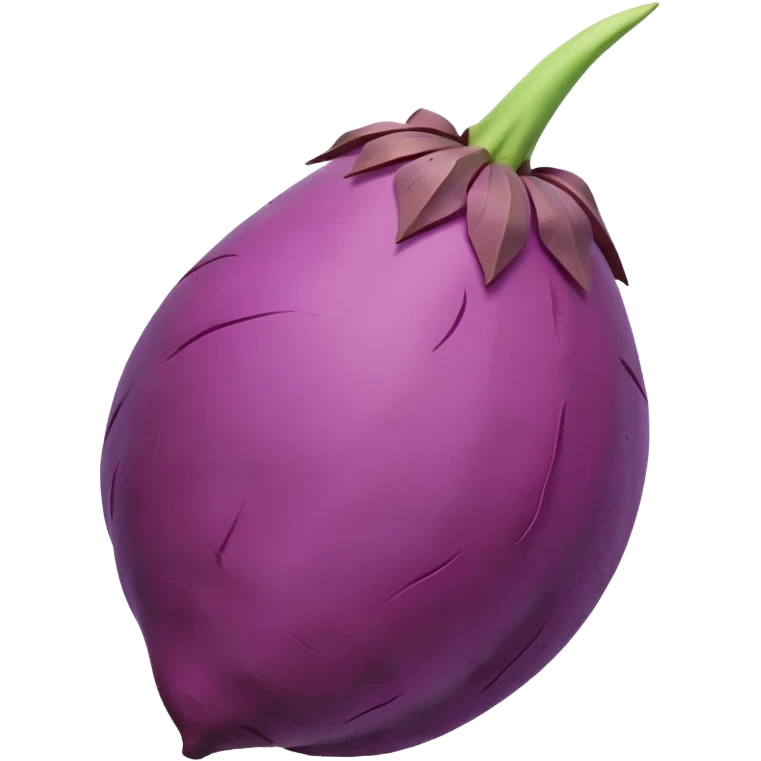 pointy purple sweet potato no green part emoji
