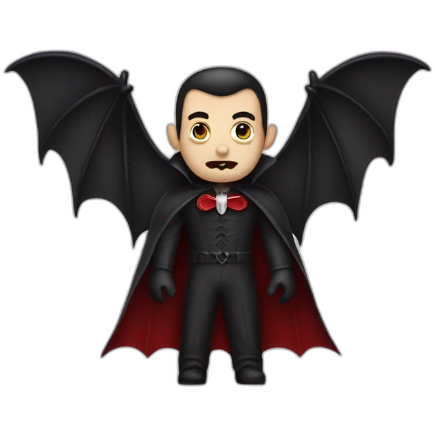 Dracula with bat wings emoji
