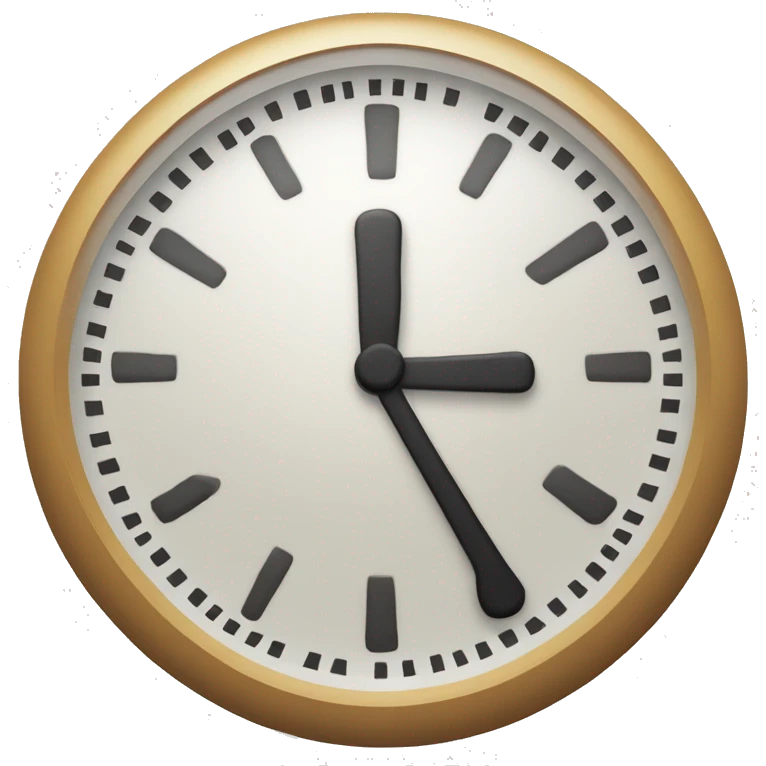 a circular clock with a checkmark inside emoji
