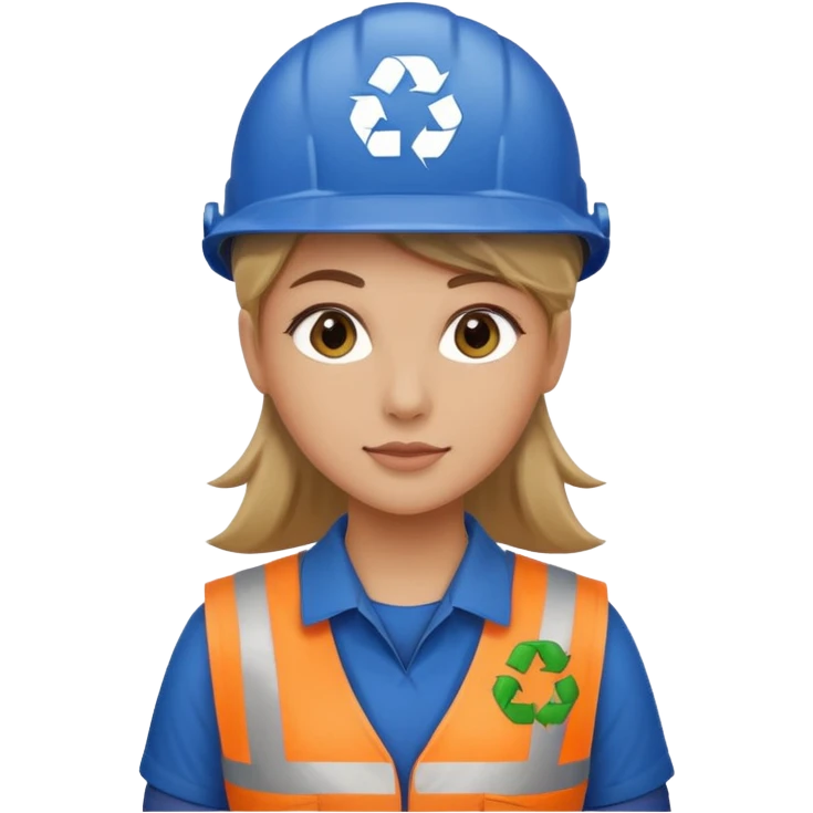 recycling worker female emoji