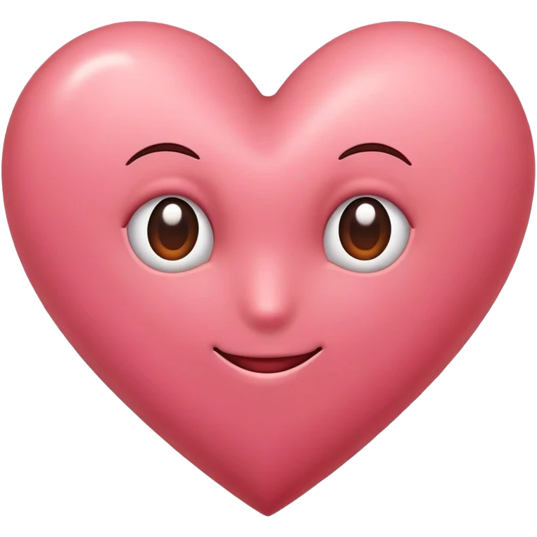 Rosy brown color heart emoji