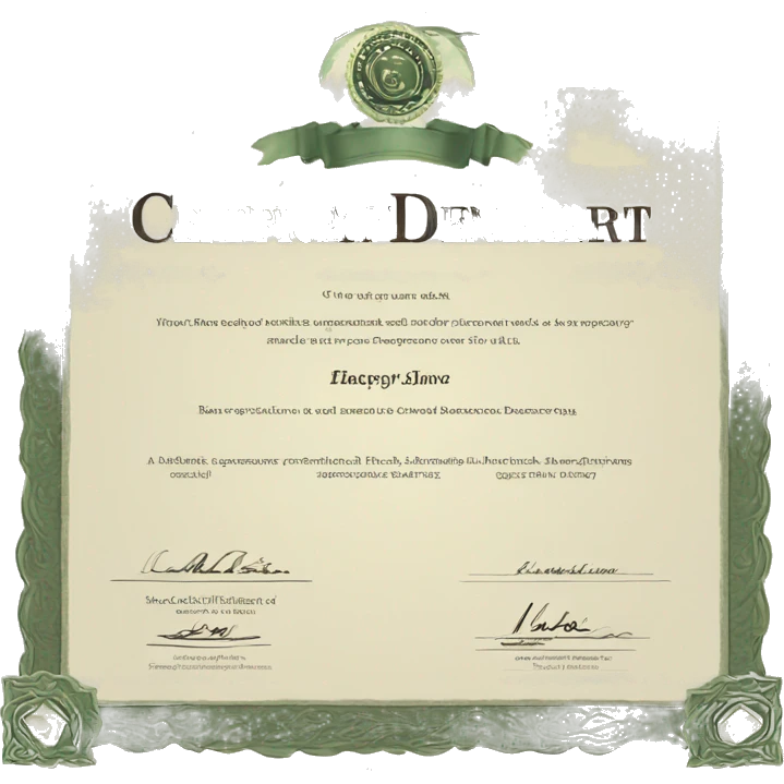 certificate document  emoji