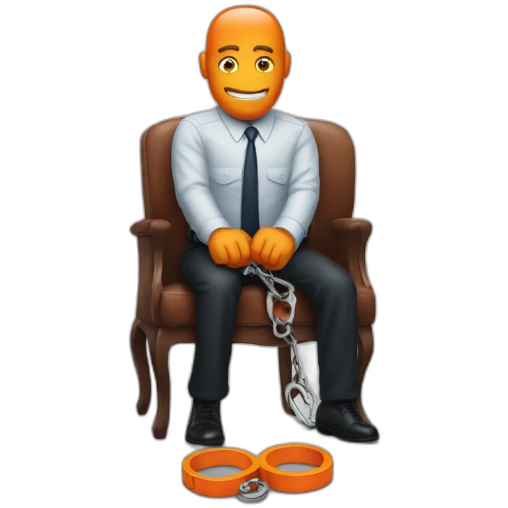 orangefacepresident-in-handcuffs emoji