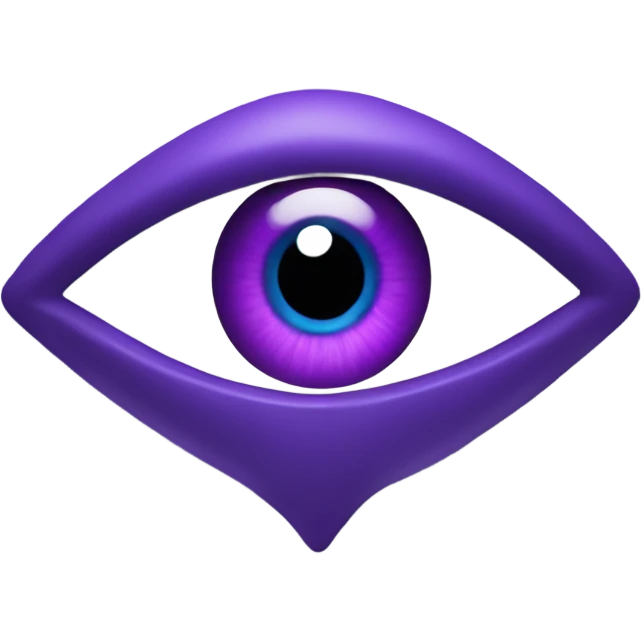 evil eye that's purple emoji