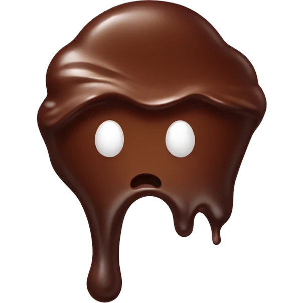melted chocolate emoji