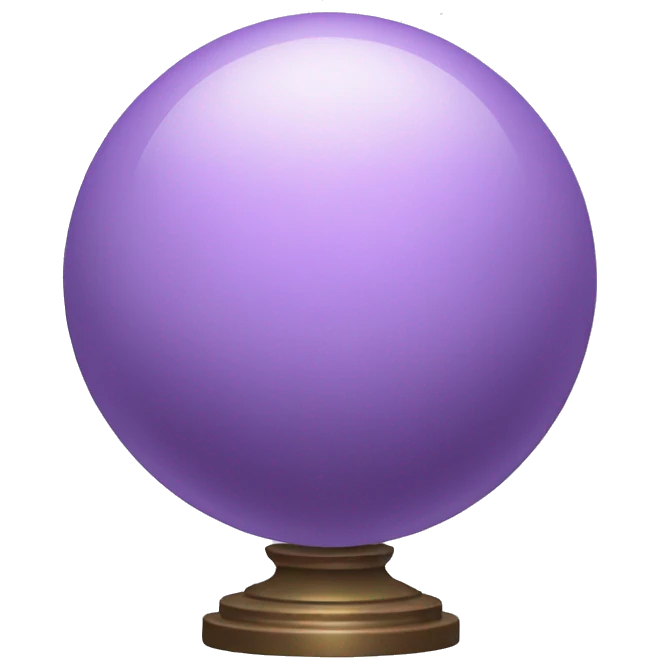 lilac-colored orb emoji