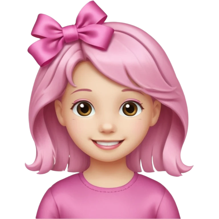 little girl with ribbon hairclip emoji