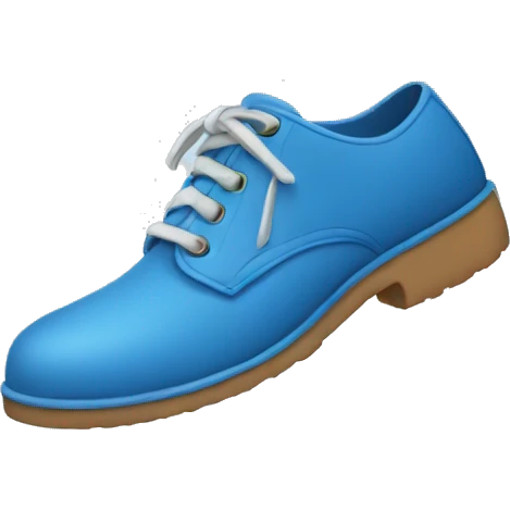 blue shoe emoji