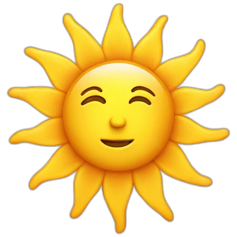 Sun emoji
