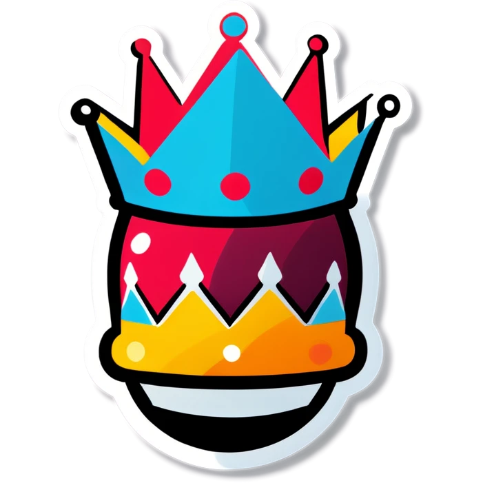 Wearing a crown emoji