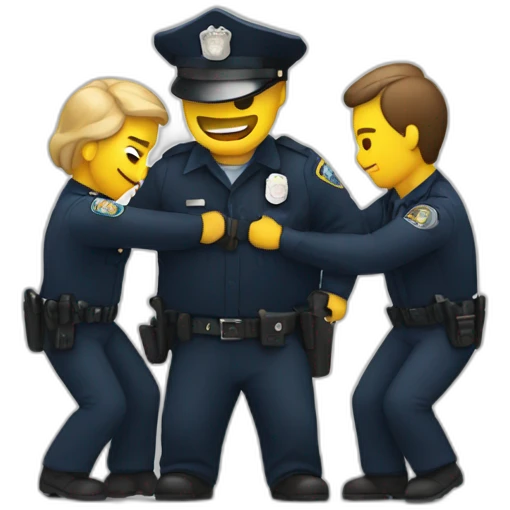 police arresting someone emoji