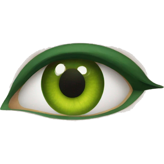 cat eye green emoji