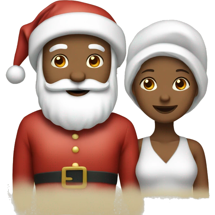 santa and mrs. claus  emoji