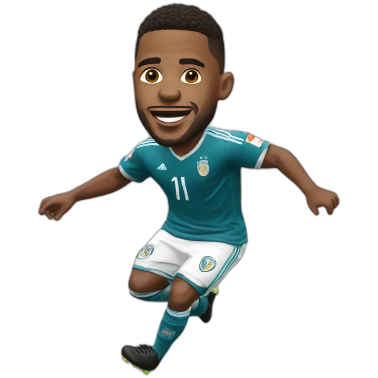 bayerm münchen player jumping big head emoji