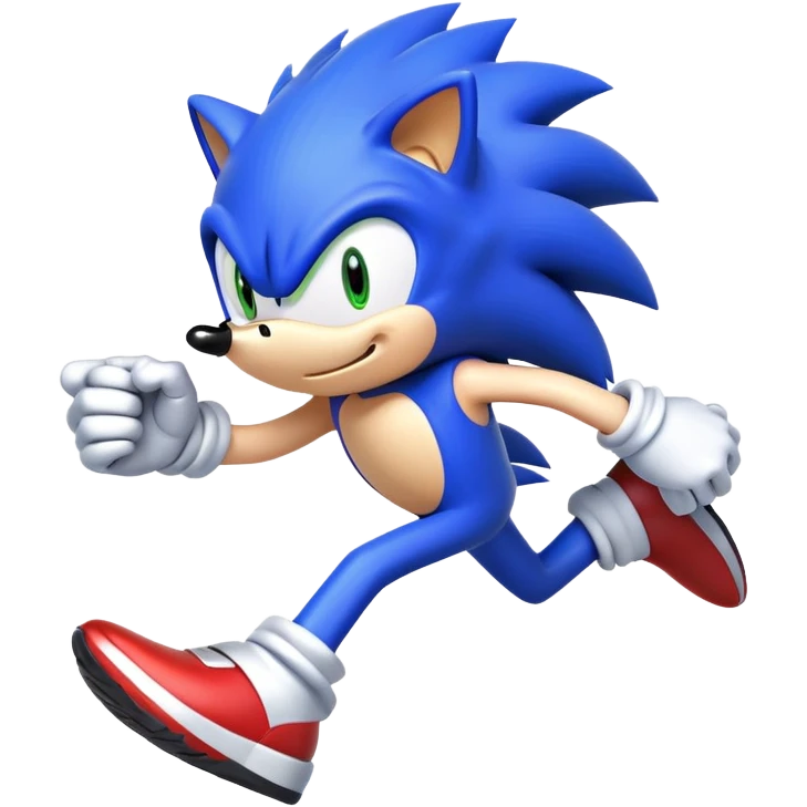 Sonic the blue hedgehog emoji