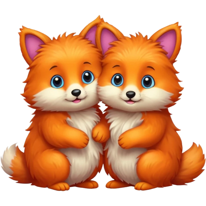 cute animals in love emoji