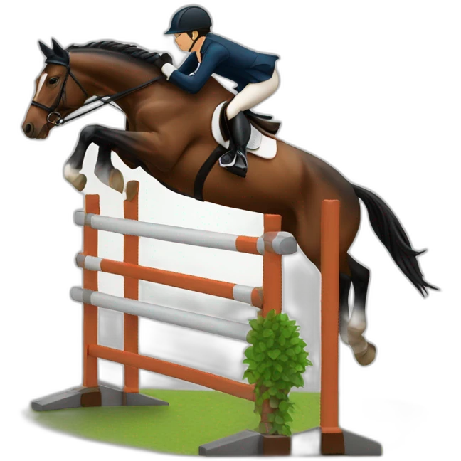 Horse Jumping competition emoji