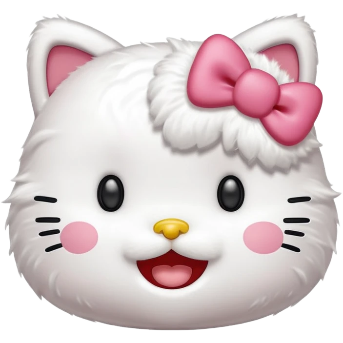 Hello Kitty laughing emoji