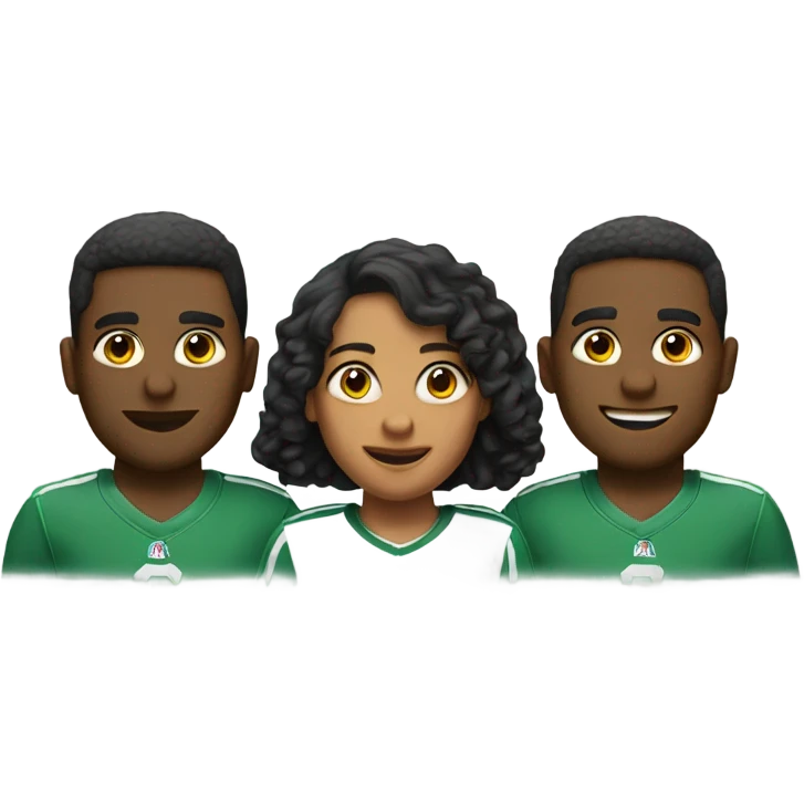Team of three person emoji
