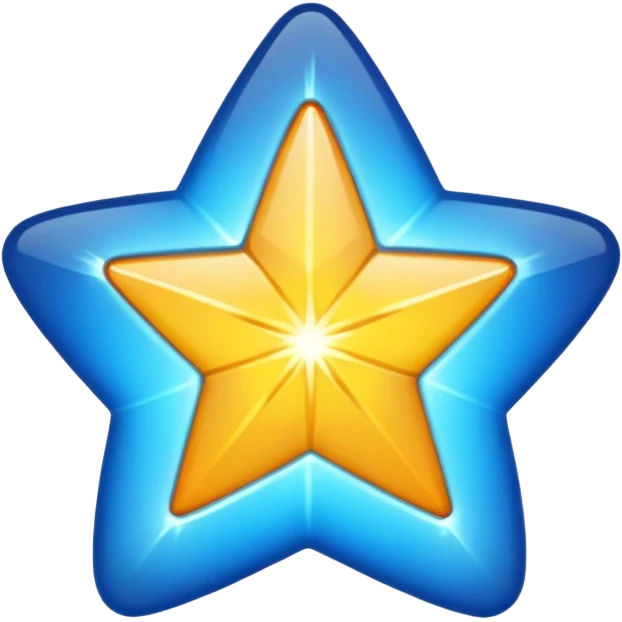 Star blue emoji
