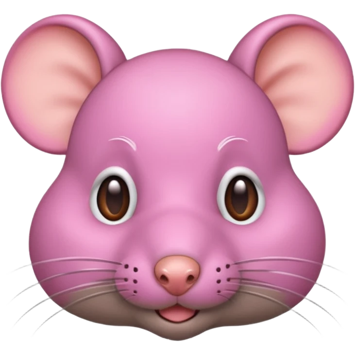 rat with pink bob  emoji
