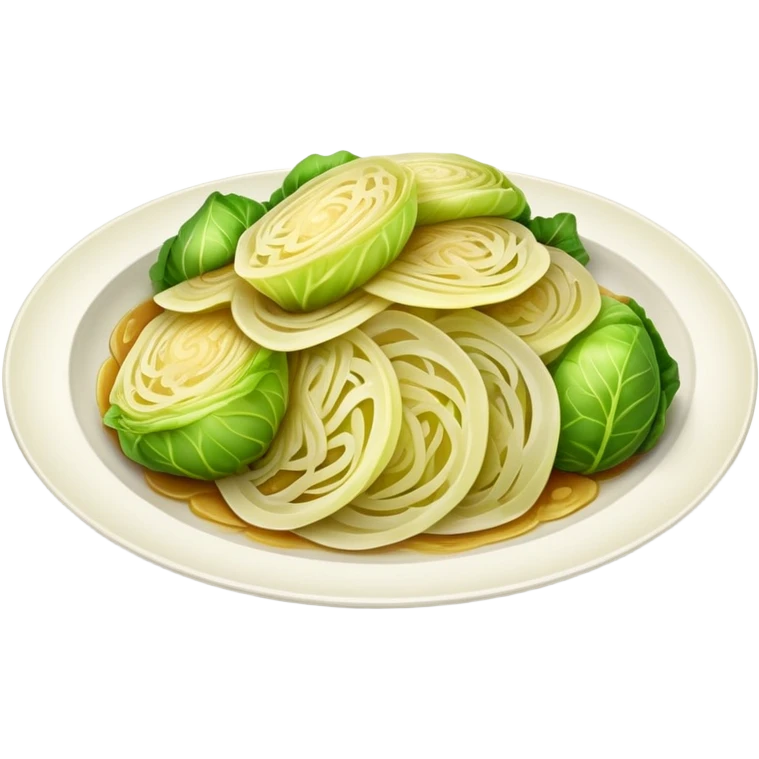 Plate of braised cabbage  emoji