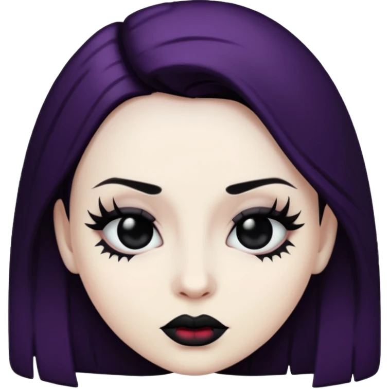 Goth emoji face emoji